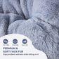 Foldable Faux Fur Saucer Chair