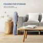 Foldable Faux Fur Saucer Chair