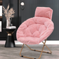 Foldable Saucer Chair with Headrest