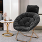 Foldable Saucer Chair with Headrest