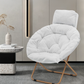 Foldable Saucer Chair with Headrest