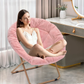 Foldable Saucer Chair with Headrest