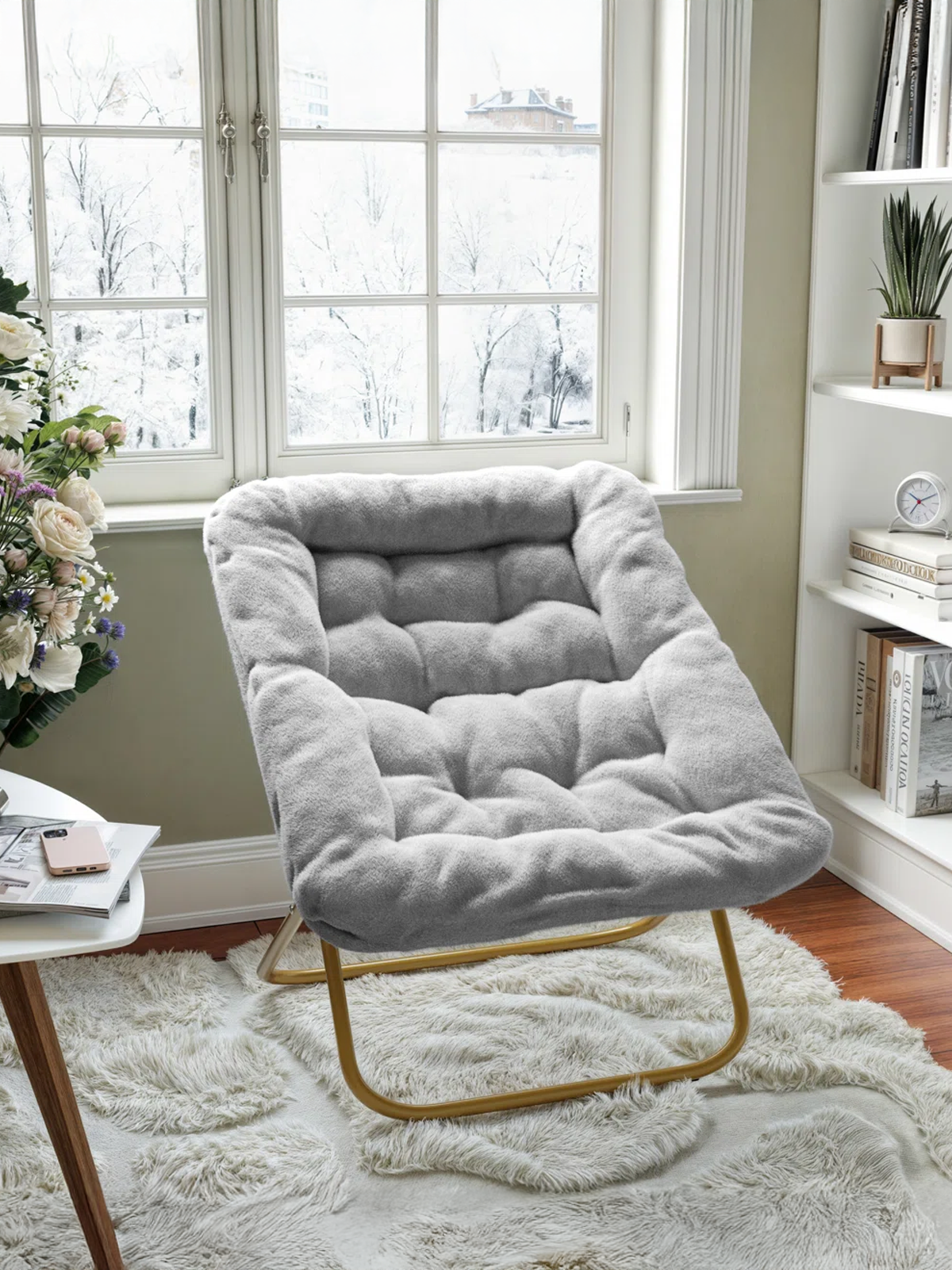 Folding Oversized Saucer Chair