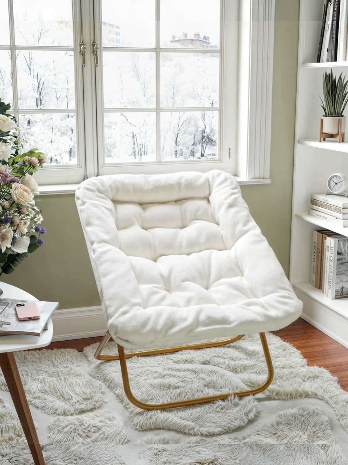Folding Oversized Saucer Chair