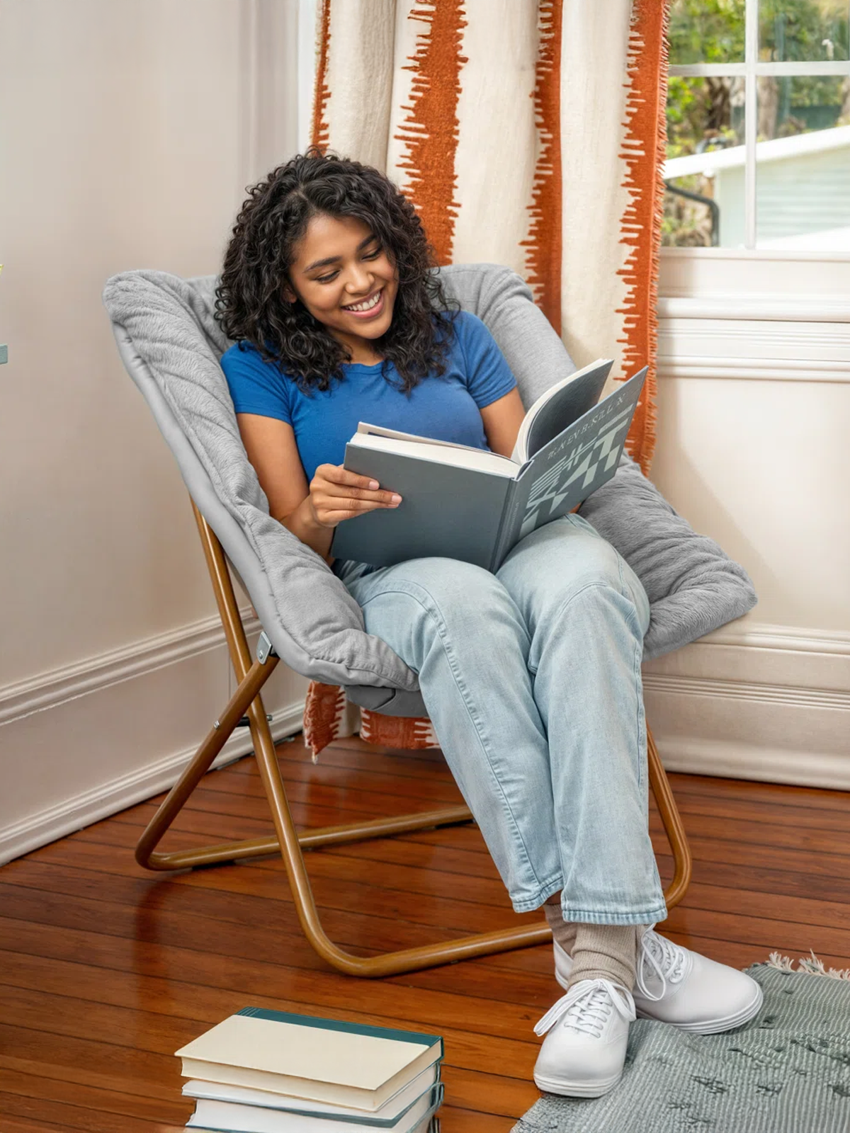 Folding Oversized Saucer Chair