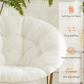X-Large Faux Fur Saucer Chair