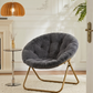 X-Large Faux Fur Saucer Chair